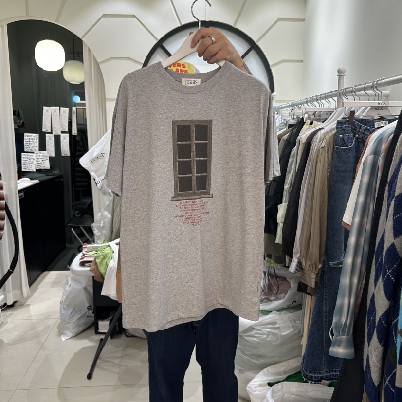 EGG IS韓國代購㊣女裝新品時尚熱賣職業人氣推薦25秋冬T恤EGG IST恤圖色3