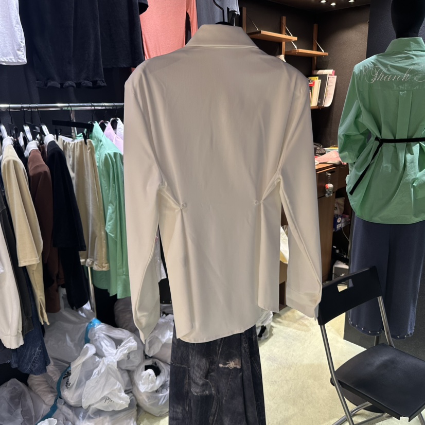 CHAVI東大門㊣實拍女裝新品熱賣休閑人氣時尚25秋冬襯衫蕾絲衫CHAVI襯衫/蕾絲衫