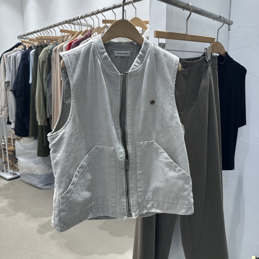 GOLDEN MARKET東大門㊣實拍女裝新款職業真品25秋冬推薦馬甲GOLDEN MARKET馬甲圖色1