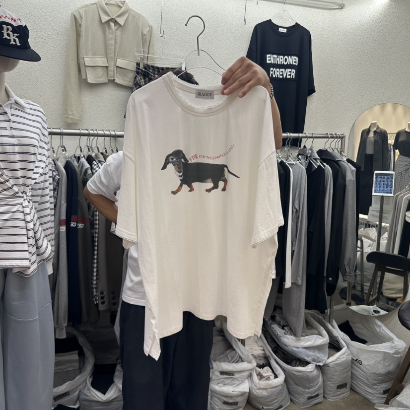 MAGOT東大門㊣直郵女裝新品休閑職業人氣時尚推薦熱賣25秋冬T恤IIIΛGOT/MAGOTT恤圖色1