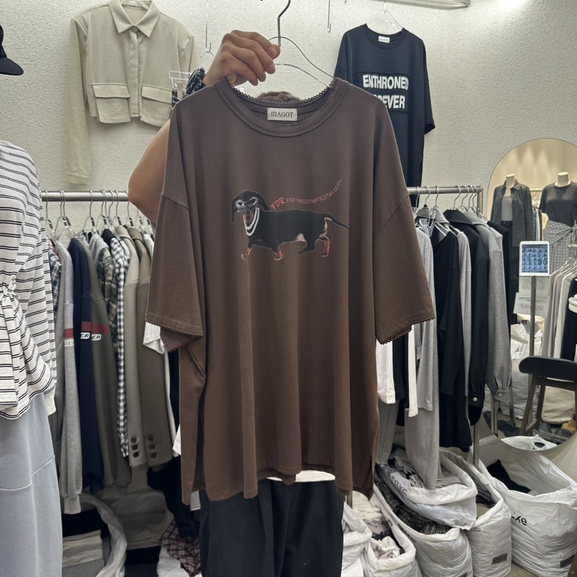 MAGOT東大門㊣直郵女裝新品休閑職業人氣時尚推薦熱賣25秋冬T恤IIIΛGOT/MAGOTT恤圖色3