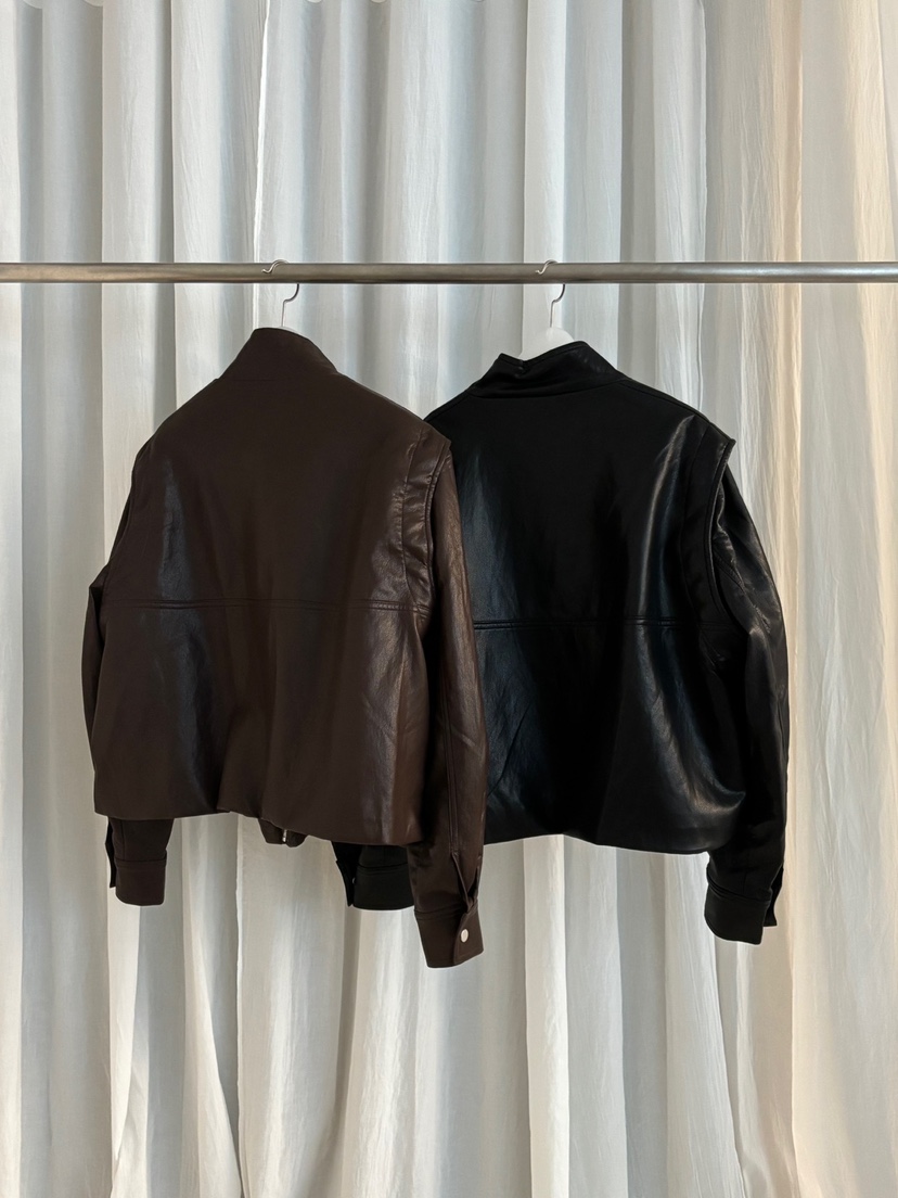 RIVER RAIN韓國代購㊣女士新品25秋冬休閑真品職業夾克皮革RIVER RAIN夾克