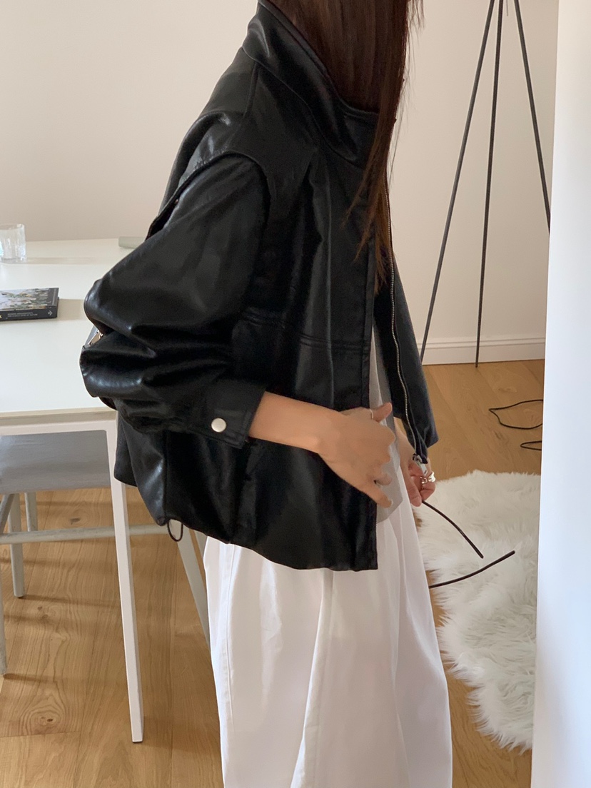 RIVER RAIN韓國代購㊣女士新品25秋冬休閑真品職業夾克皮革RIVER RAIN夾克