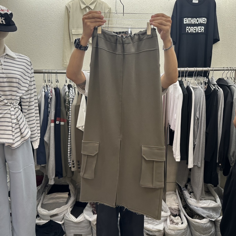 MAGOT東大門㊣代購女裝新款時尚真品人氣推薦職業25秋冬長裙IIIΛGOT/MAGOT長裙