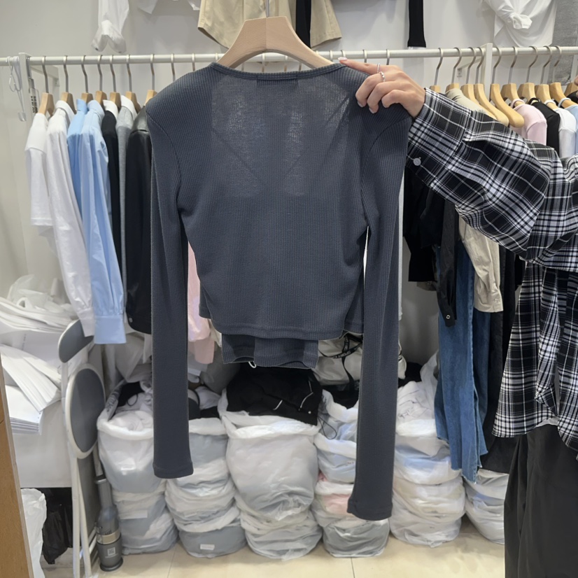 Q C東大門㊣實拍女裝新品25秋冬時尚休閑套裝兩件套套裝開衫Republlc of qc套裝