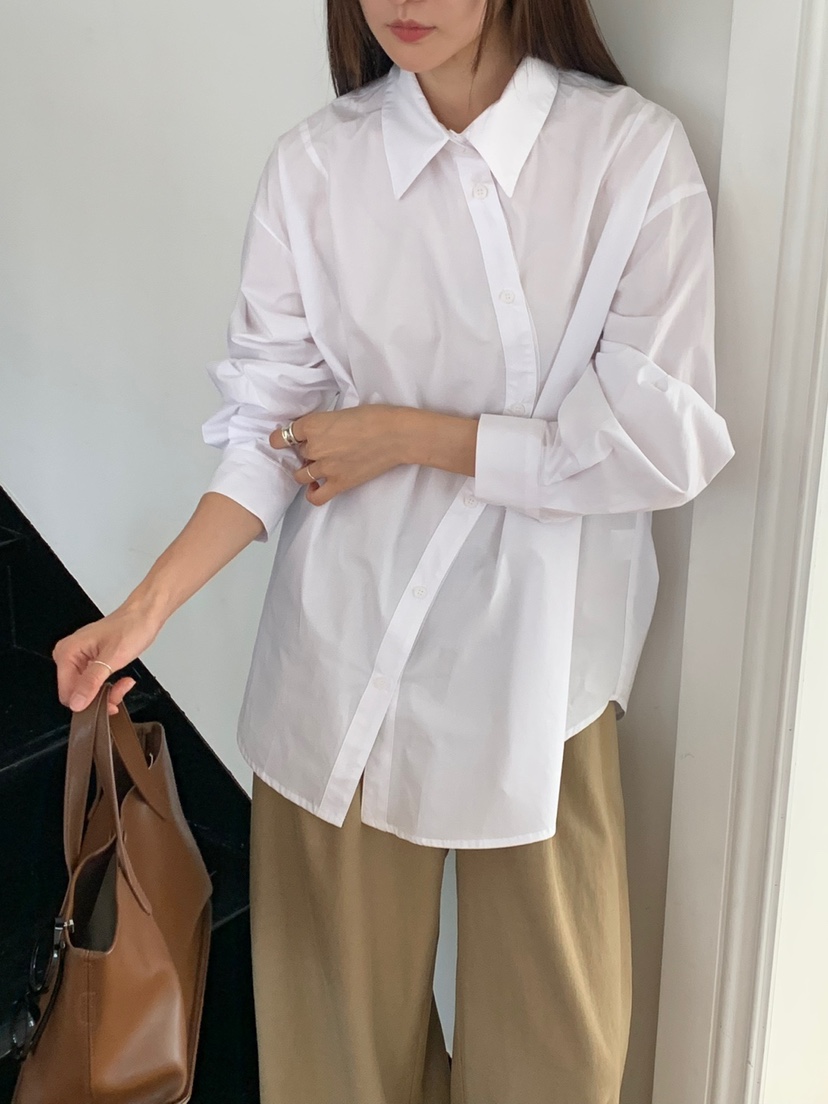 RIVER RAIN韓國代購㊣女裝新品人氣25秋冬職業休閑襯衫蕾絲衫RIVER RAIN襯衫/蕾絲衫