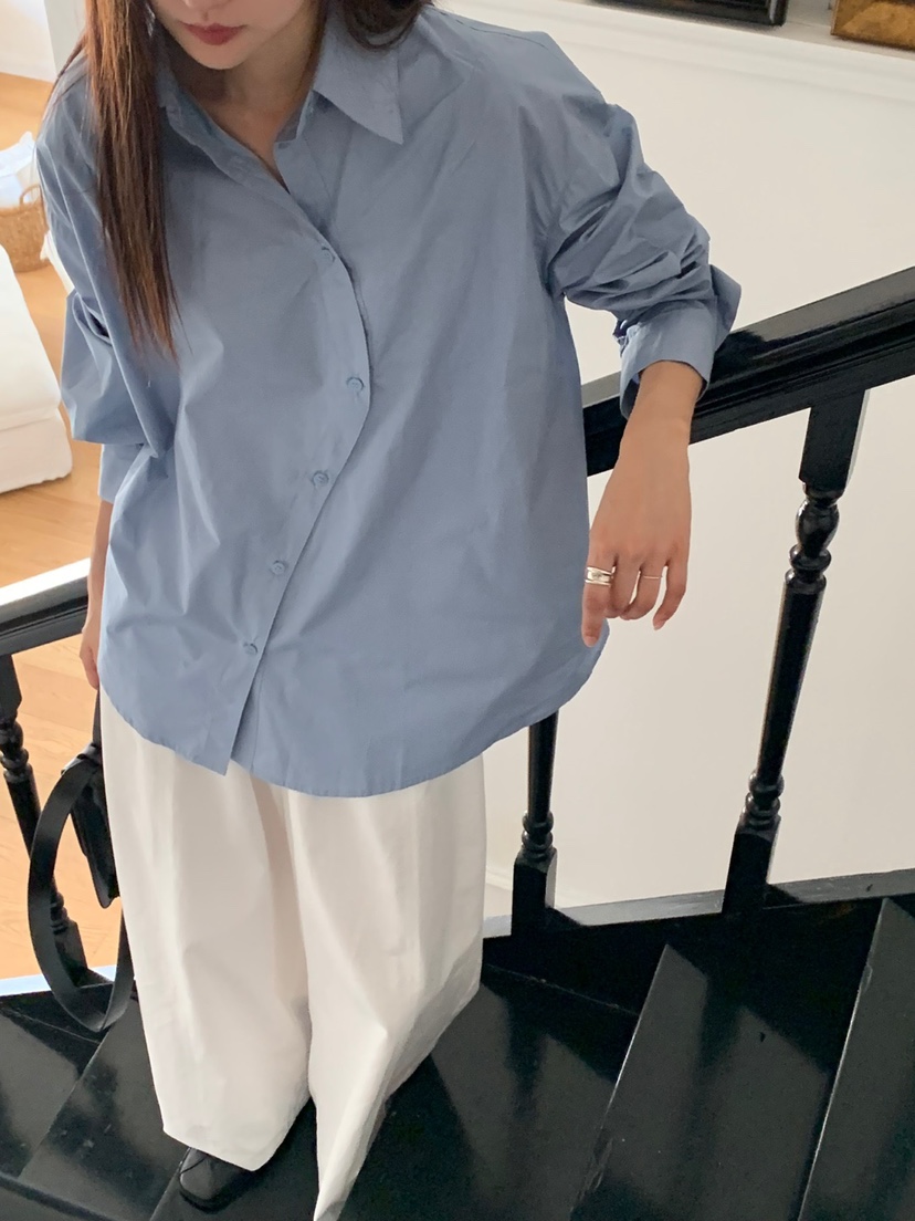 RIVER RAIN韓國代購㊣女裝新品人氣25秋冬職業休閑襯衫蕾絲衫RIVER RAIN襯衫/蕾絲衫