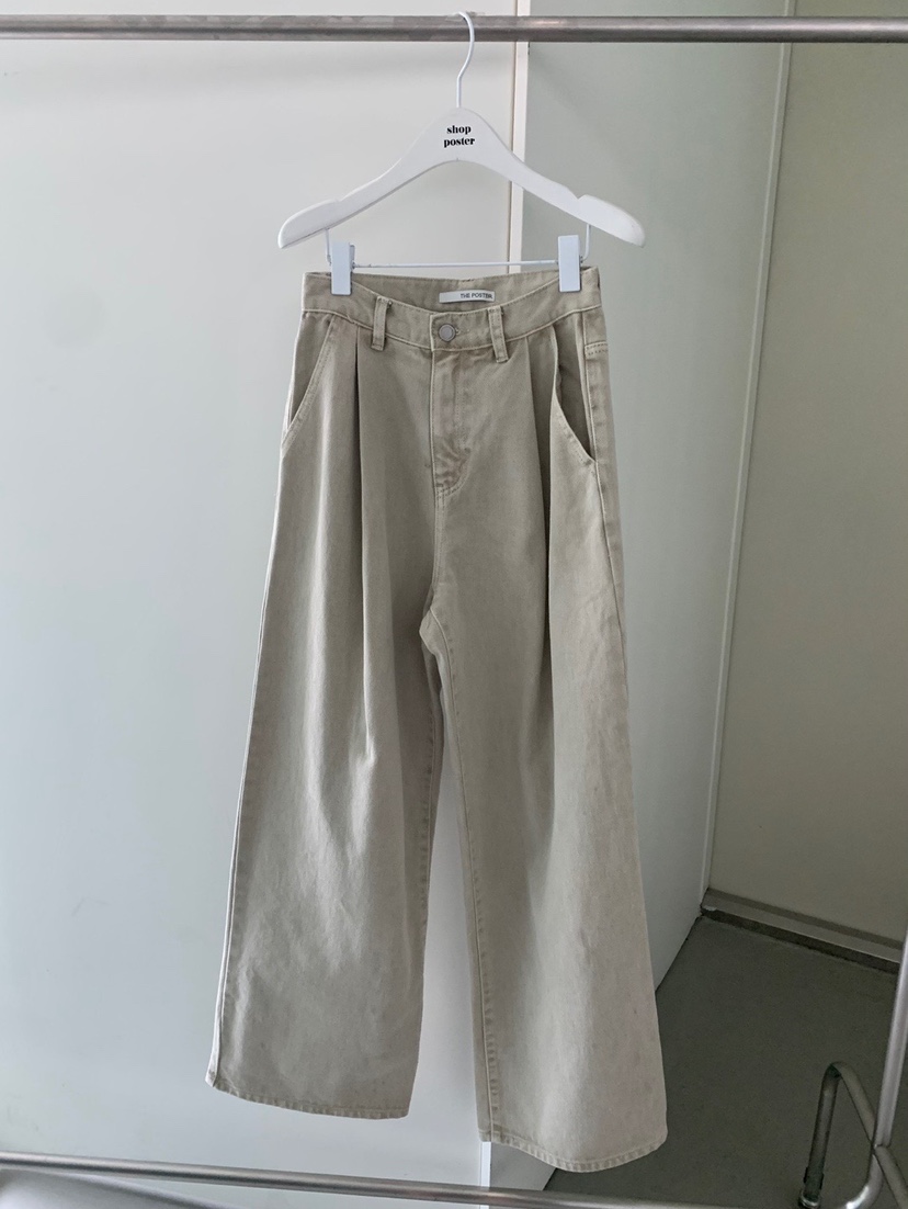 SHOP POSTER韓國直郵㊣女裝新款時尚休閑推薦真品25秋冬牛仔褲SHOP_POSTER牛仔褲