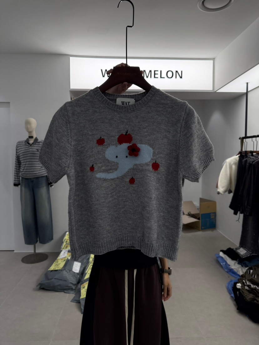 WATERMELON東大門㊣實拍女裝新品熱賣職業時尚25秋冬針織衫de goyou針織衫圖色2