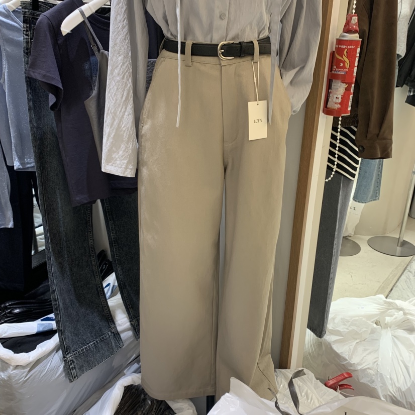 LOFN東大門㊣直郵女裝新品真品推薦人氣職業休閑褲不含腰帶LOFN休閑褲圖色2