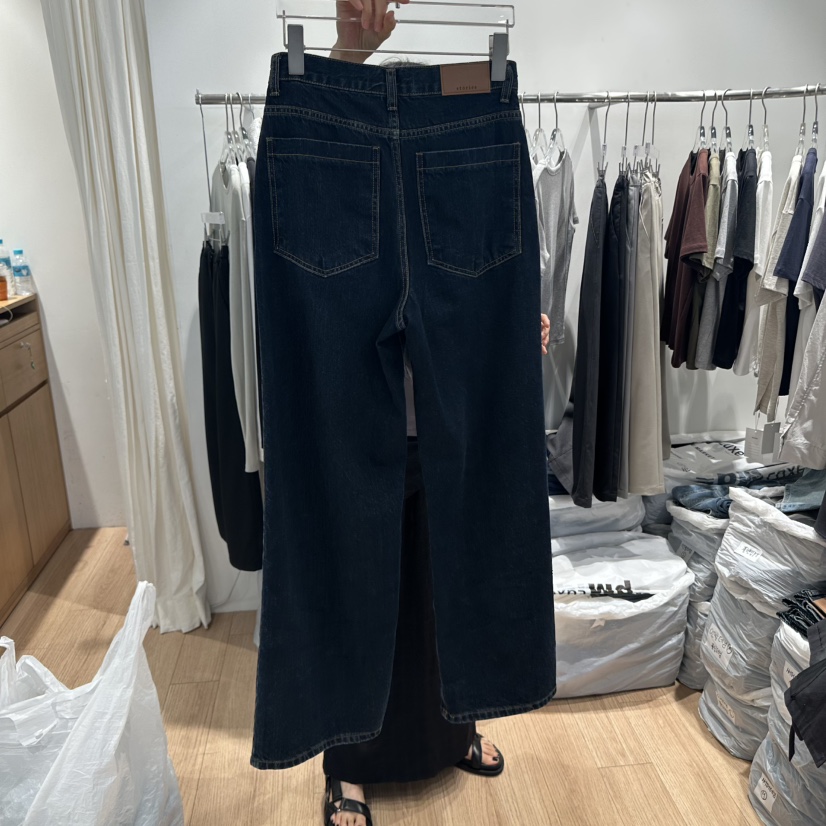 STORIES東大門㊣實拍女裝新品25秋冬人氣休閑職業推薦牛仔褲STORIES牛仔褲