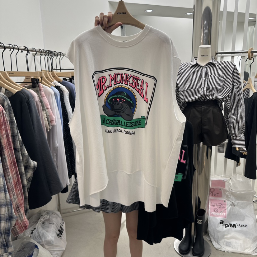 VENEFIT東大門㊣實拍女裝新品25秋冬熱賣人氣職業推薦吊帶背心VENEFIT/JENNIE吊帶/背心圖色1