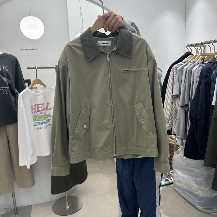 GOLDEN MARKET東大門㊣實拍女士新款休閑25秋冬真品夾克皮革GOLDEN MARKET夾克圖色1