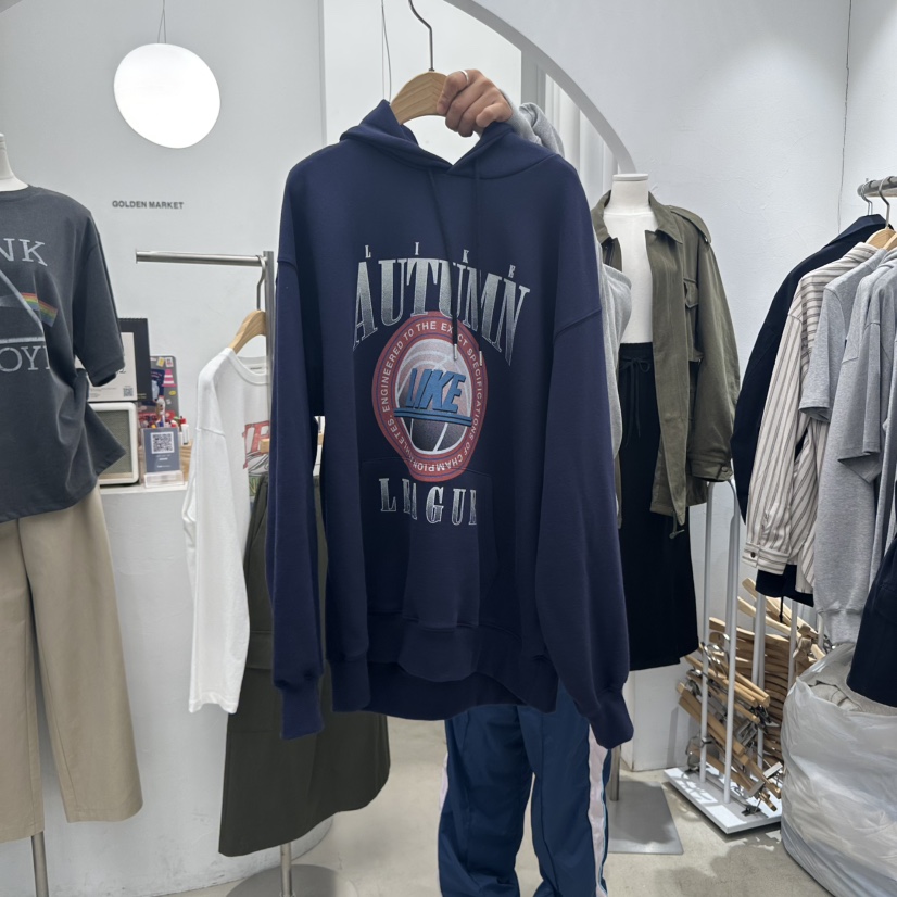 GOLDEN MARKET東大門㊣實拍女裝新品人氣時尚真品衛衣兜帽GOLDEN MARKET衛衣圖色3