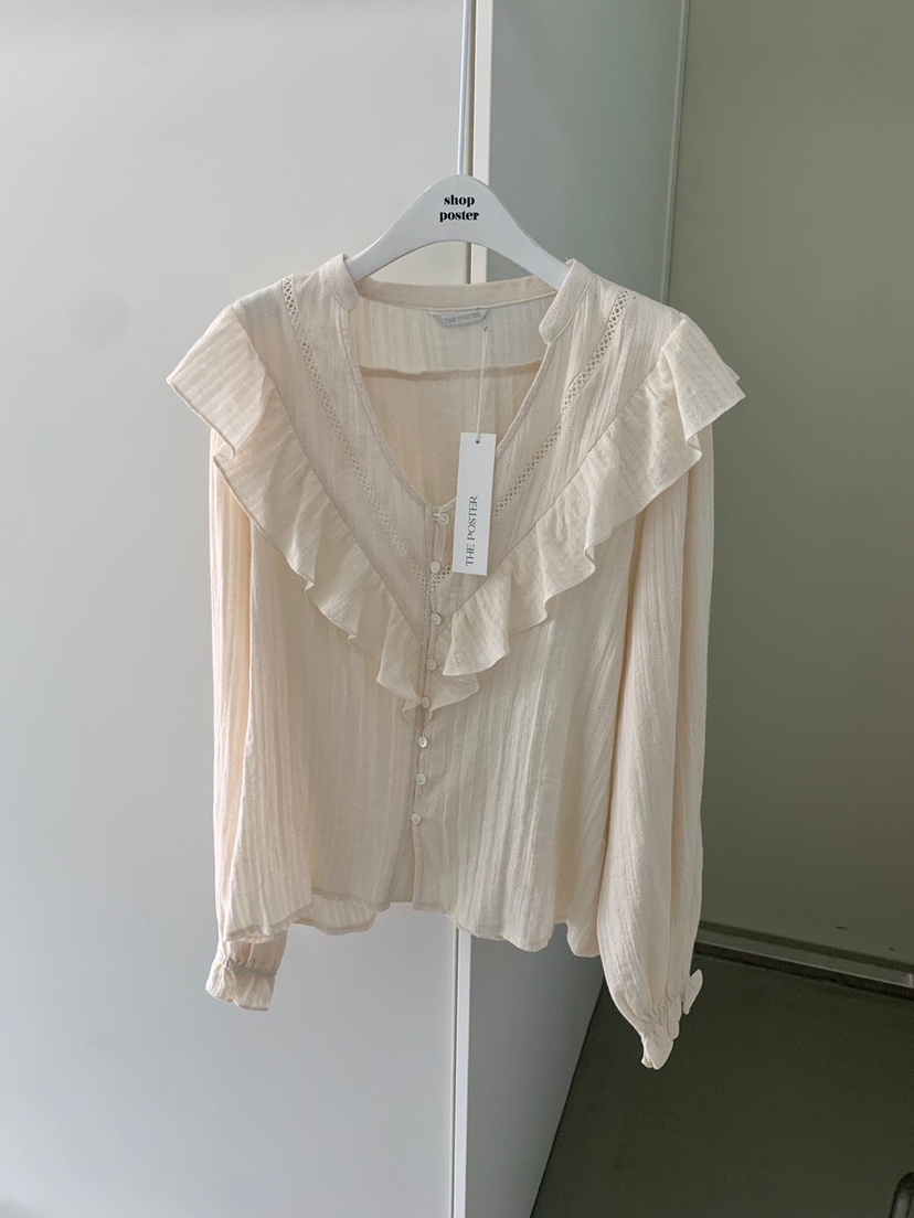 SHOP POSTER東大門㊣代購女士新款休閑時尚推薦襯衫蕾絲衫SHOP_POSTER襯衫/蕾絲衫圖色2