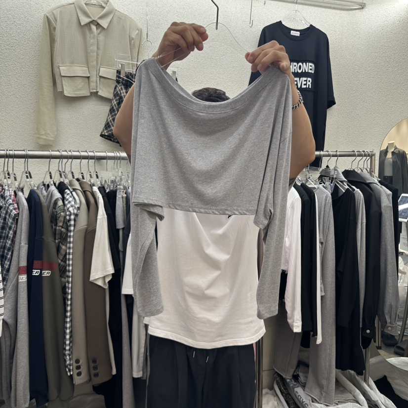 MAGOT韓國直郵㊣女裝新品推薦職業熱賣人氣時尚真品長袖T恤IIIΛGOT/MAGOT長袖T恤圖色2