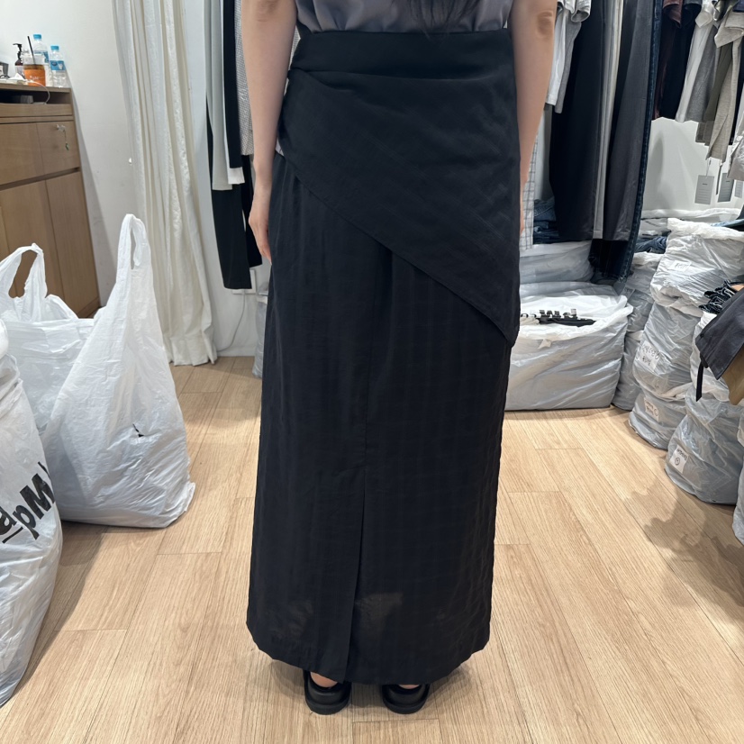 STORIES韓國代購㊣女士新品25秋冬熱賣推薦職業時尚真品長裙STORIES長裙