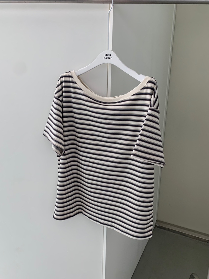 SHOP POSTER東大門㊣代購女裝新款推薦25秋冬人氣職業T恤柔軟SHOP_POSTERT恤圖色2