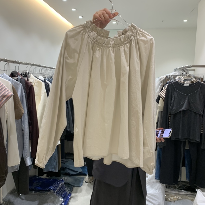 THE REST韓國代購㊣女裝新品熱賣時尚真品25秋冬襯衫蕾絲衫THE REST/UNNOEUD襯衫/蕾絲衫圖色1