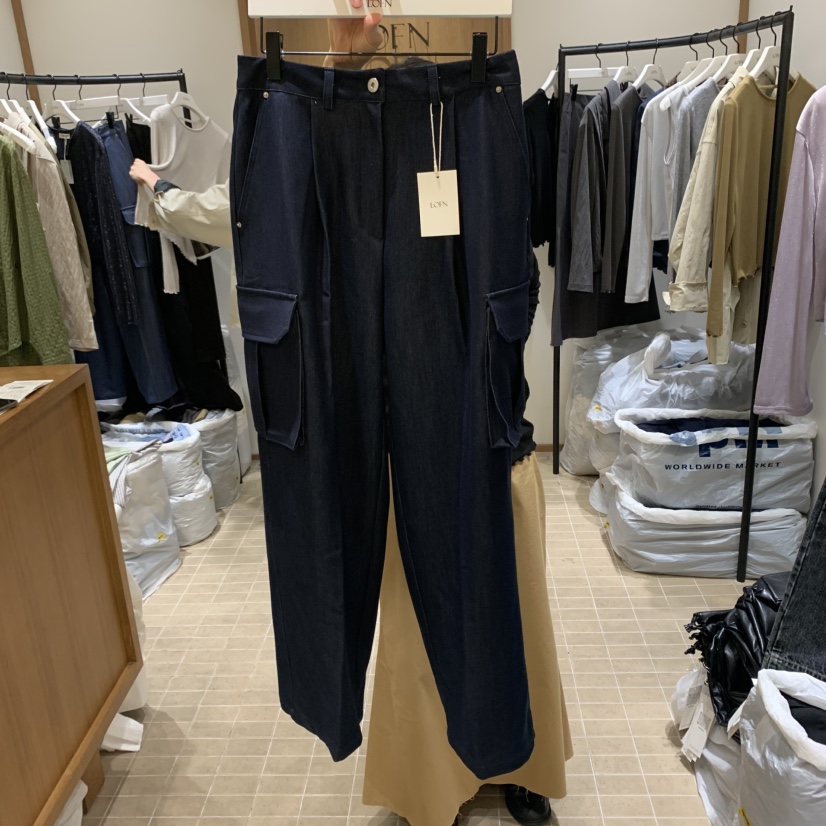 LOFN東大門㊣代購女裝新款人氣職業推薦熱賣真品休閑休閑褲LOFN休閑褲圖色1