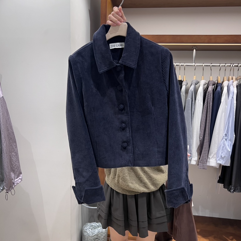 THE CAMEL韓國代購㊣女裝新品人氣夾克燈心絨the came_l 家夾克圖色2