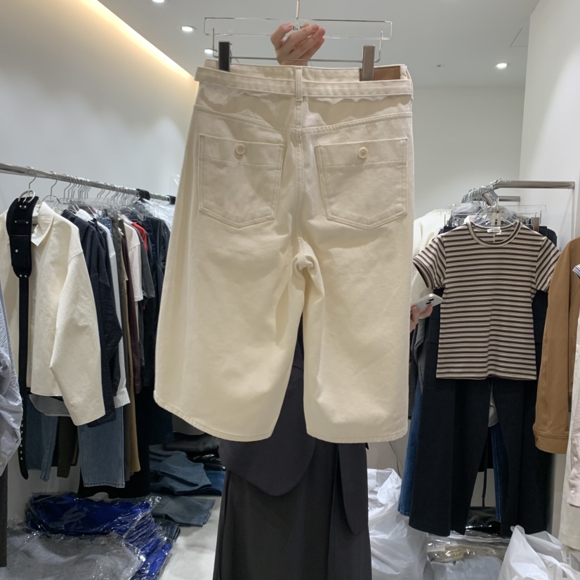 THE REST東大門㊣實拍女士新品推薦時尚真品熱賣短褲含腰帶THE REST/UNNOEUD短褲