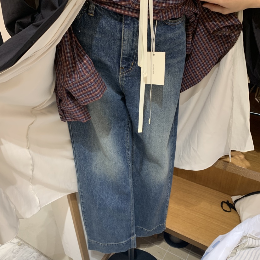 LOFN韓國直郵㊣女士新品推薦25秋冬休閑時尚人氣真品牛仔褲LOFN牛仔褲圖色2