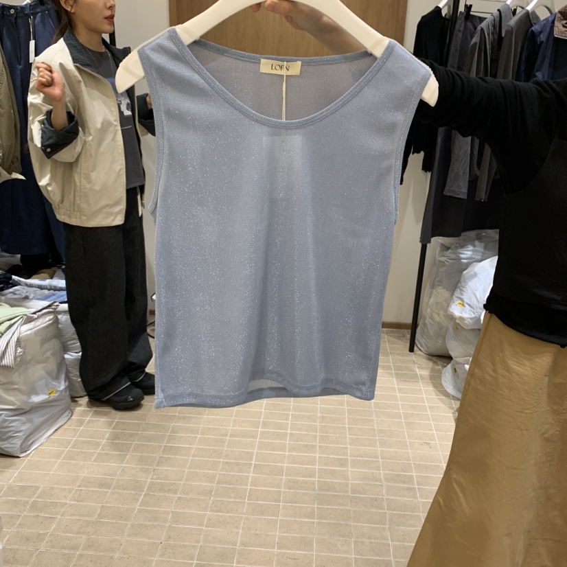 LOFN東大門㊣實拍女士新品推薦職業時尚人氣真品熱賣吊帶背心LOFN吊帶/背心圖色3