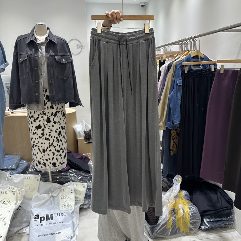 EN.U東大門㊣直郵女裝新品25秋冬人氣休閑時尚職業休閑褲柔軟EN.U休閑褲圖色1