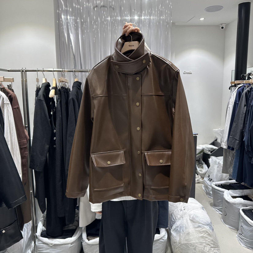 GREEK東大門㊣直郵女士新品推薦25秋冬休閑熱賣時尚人氣夾克GREEK夾克圖色1