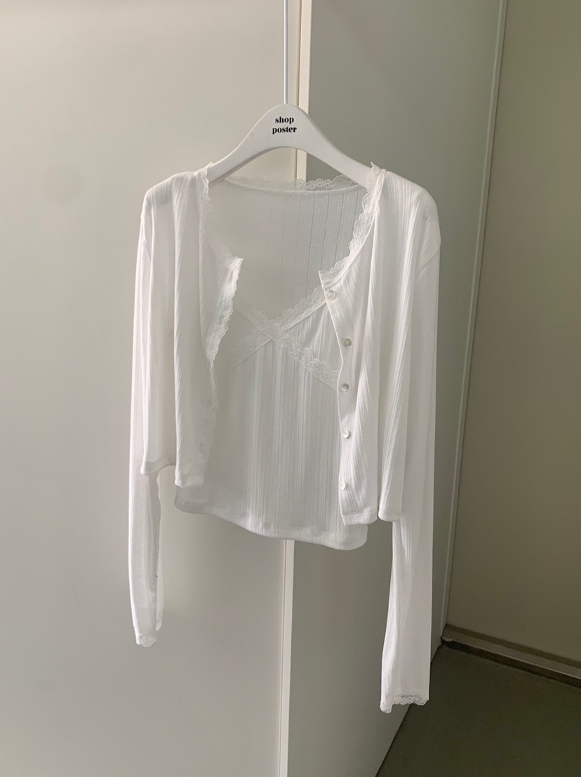SHOP POSTER東大門㊣代購女裝新品25秋冬職業套裝套裝開衫SHOP_POSTER套裝圖色1