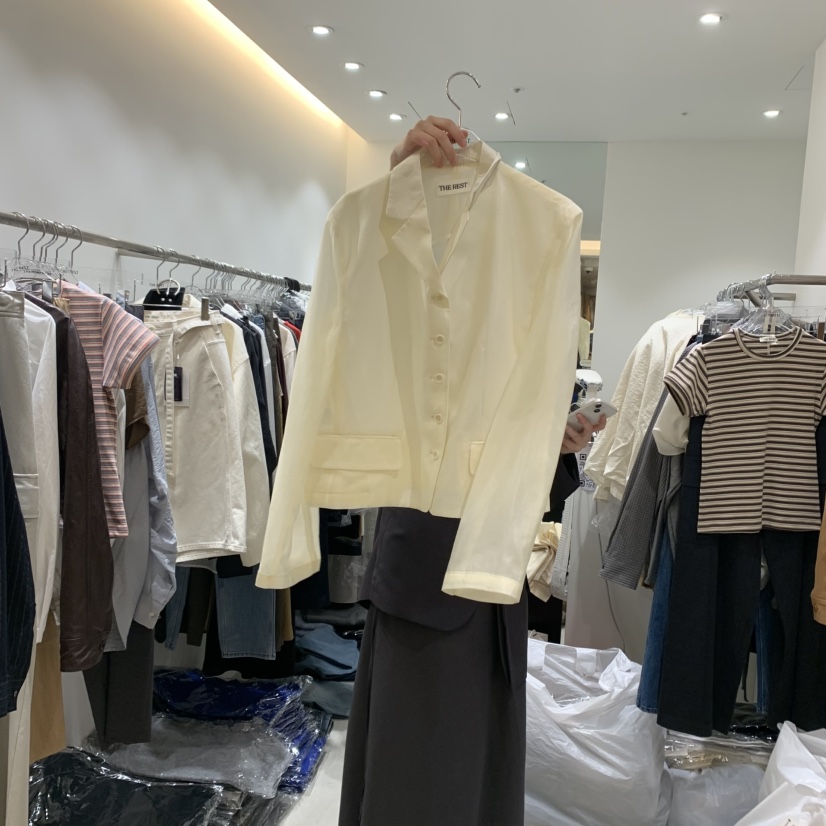 THE REST東大門㊣代購女裝新品人氣職業真品25秋冬襯衫蕾絲衫THE REST/UNNOEUD襯衫/蕾絲衫圖色1