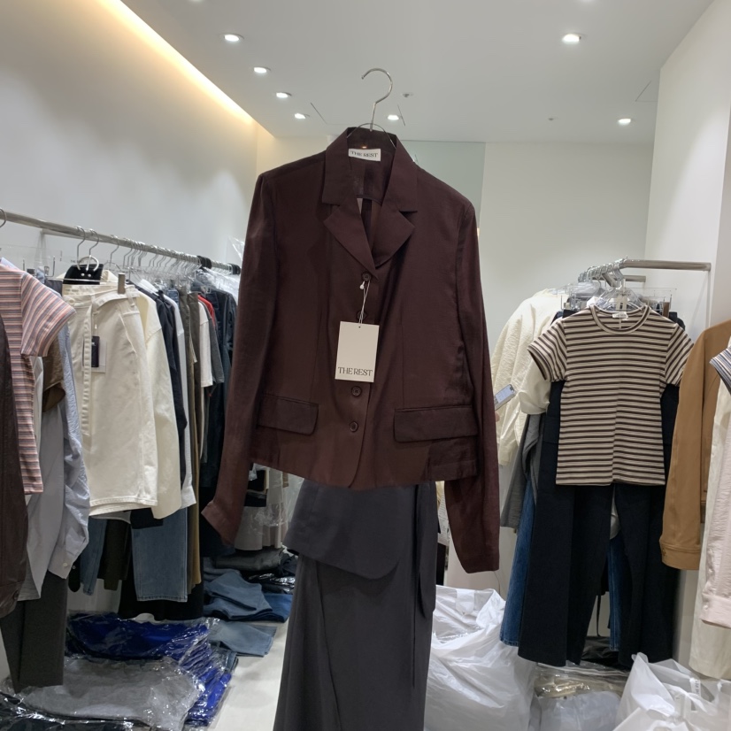 THE REST東大門㊣代購女裝新品人氣職業真品25秋冬襯衫蕾絲衫THE REST/UNNOEUD襯衫/蕾絲衫圖色2