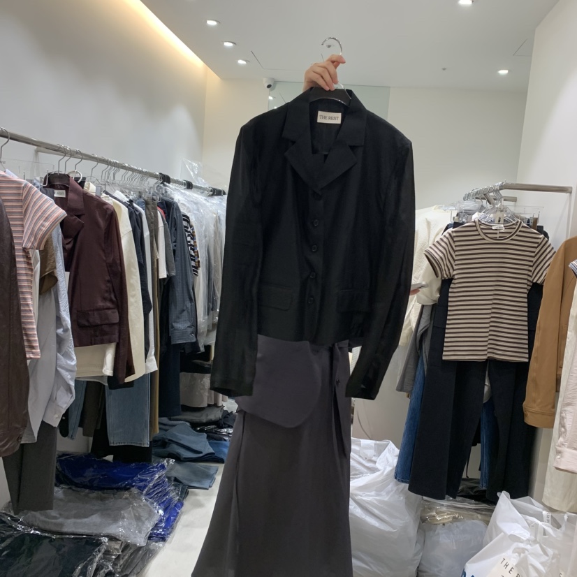 THE REST東大門㊣代購女裝新品人氣職業真品25秋冬襯衫蕾絲衫THE REST/UNNOEUD襯衫/蕾絲衫圖色3