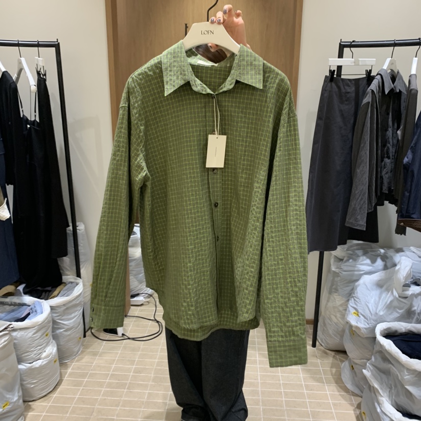 LOFN韓國直郵㊣女士新品25秋冬熱賣推薦人氣休閑襯衫蕾絲衫LOFN襯衫/蕾絲衫圖色1