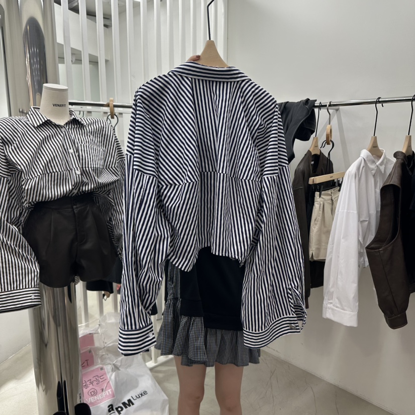 VENEFIT韓國直郵㊣女裝新款真品人氣時尚熱賣職業襯衫蕾絲衫VENEFIT/JENNIE襯衫/蕾絲衫