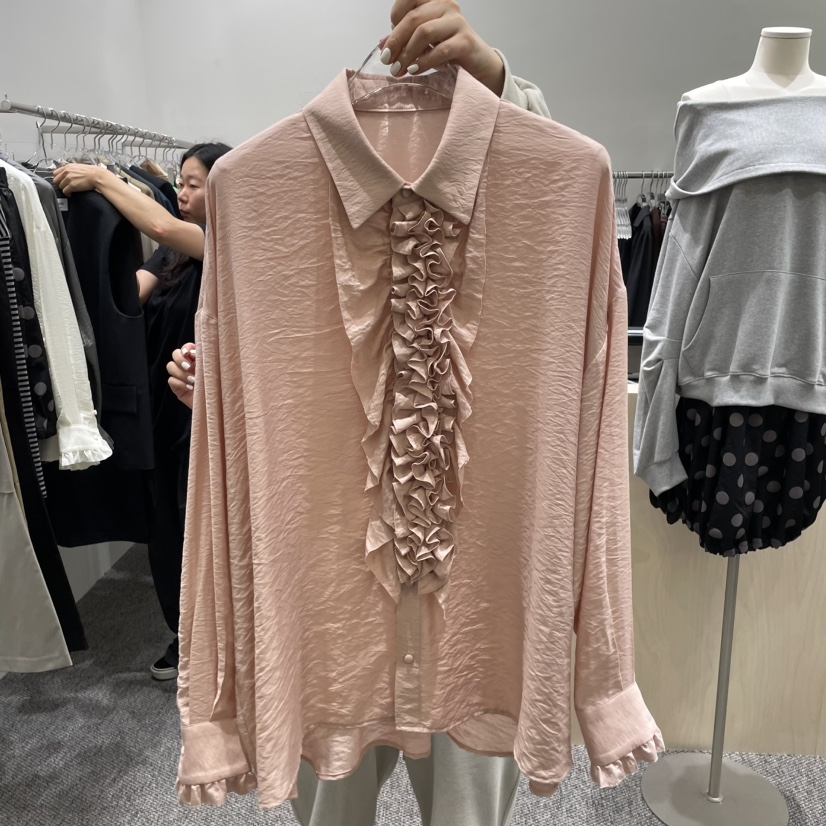 ANNA VERRY-P東大門㊣代購女裝新品時尚推薦休閑襯衫蕾絲衫ANNA VERRY-P襯衫/蕾絲衫圖色3