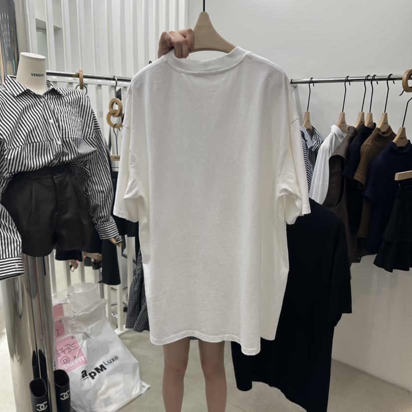 VENEFIT韓國代購㊣女裝新款職業熱賣25秋冬真品時尚休閑T恤VENEFIT/JENNIET恤