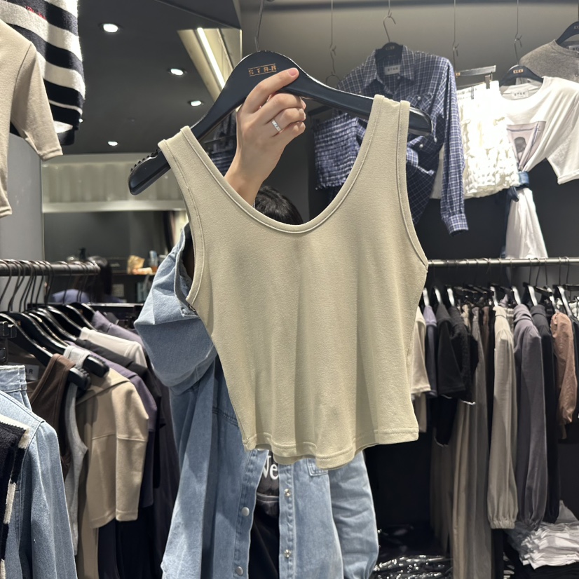 LONE STAR東大門㊣實拍女裝新品休閑25秋冬時尚職業吊帶背心LONE STAR吊帶/背心圖色2