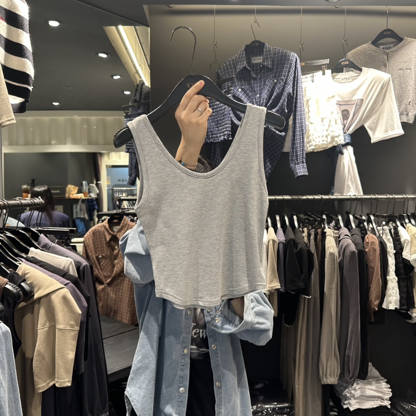 LONE STAR東大門㊣實拍女裝新品休閑25秋冬時尚職業吊帶背心LONE STAR吊帶/背心圖色3