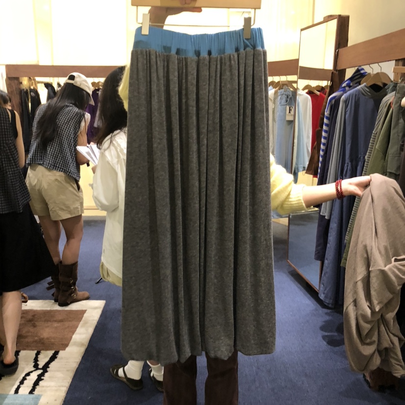 FURE韓國代購㊣女士新品熱賣推薦人氣25秋冬休閑真品職業長裙FURE長裙圖色1