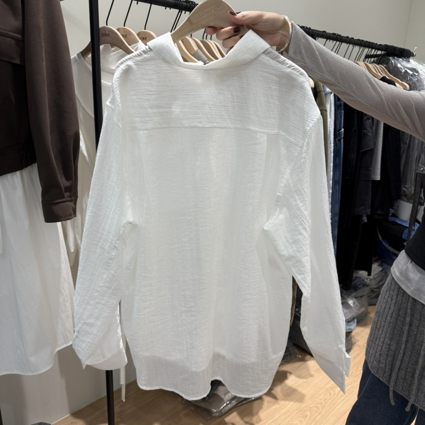 ORE-P東大門㊣實拍女裝新品真品熱賣時尚人氣休閑襯衫蕾絲衫ORE襯衫/蕾絲衫