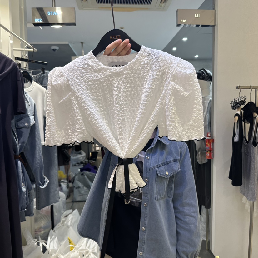 LONE STAR東大門㊣實拍女裝新品人氣職業25秋冬時尚真品T恤LONE START恤圖色1