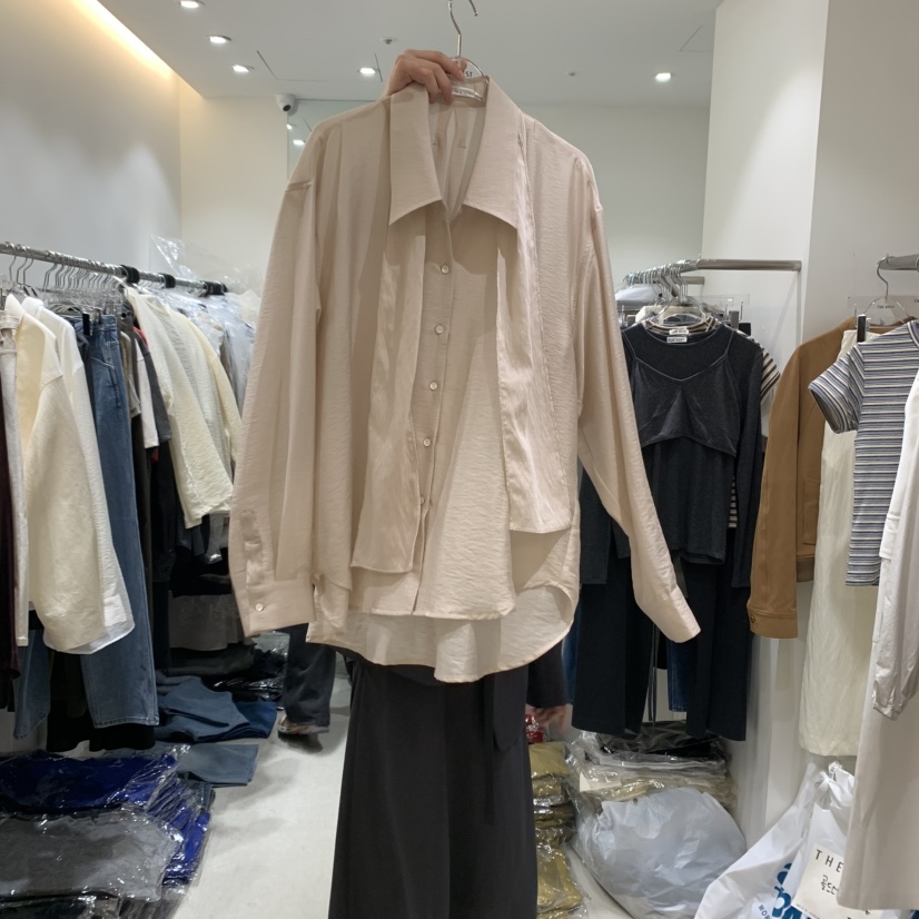 THE REST韓國代購㊣女士新品真品人氣時尚25秋冬襯衫蕾絲衫THE REST/UNNOEUD襯衫/蕾絲衫圖色2