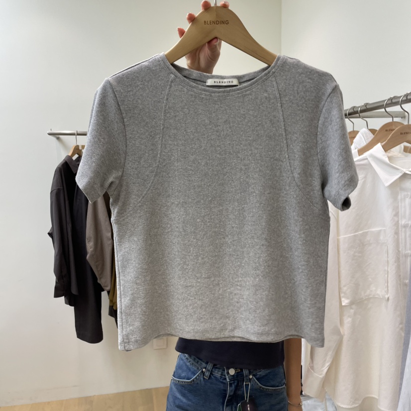 BLENDING-p東大門㊣代購女裝新品真品熱賣25秋冬推薦休閑T恤BLENDINGT恤圖色1