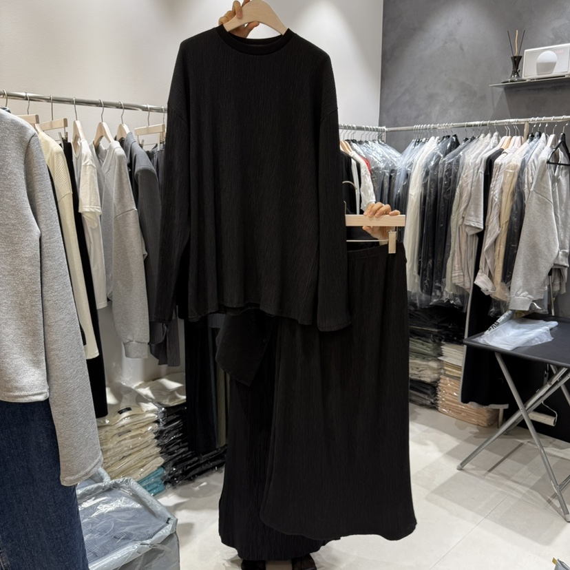 OPEN韓國代購㊣女士新品時尚真品熱賣推薦職業25秋冬人氣套裝OPEN套裝圖色2
