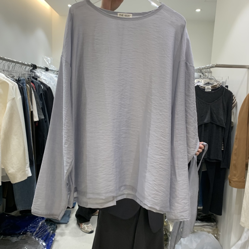 THE REST東大門㊣直郵女士新款25秋冬人氣職業襯衫蕾絲衫羊毛THE REST/UNNOEUD襯衫/蕾絲衫圖色2