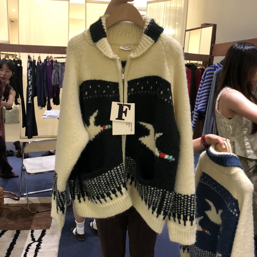 FURE韓國直郵㊣女士新品休閑時尚推薦職業25秋冬真品針織衫鵝FURE針織衫圖色2