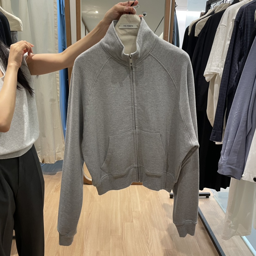 MUYBIEN東大門㊣代購女士新品時尚熱賣推薦25秋冬職業衛衣拉鏈MUYBIEN衛衣圖色1