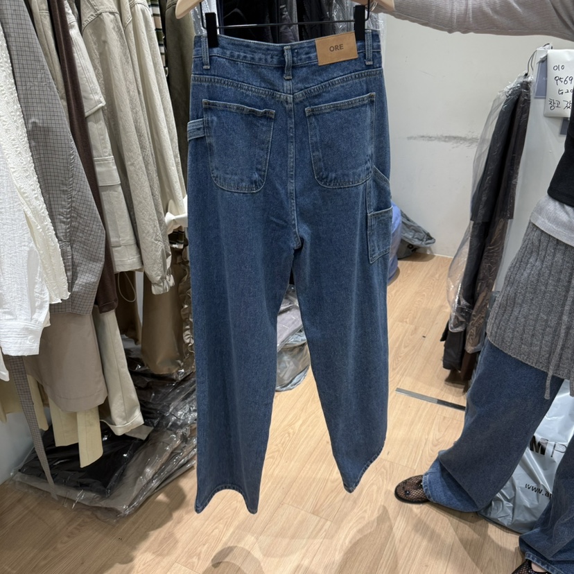 ORE-P東大門㊣實拍女士新品推薦25秋冬人氣熱賣牛仔褲寬松ORE牛仔褲